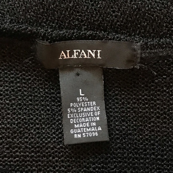 ALFANI LARGE BLACK LOOSE SWEATER COVERUP - Picture 4 of 4
